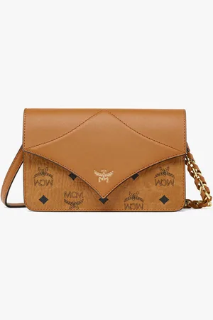 MCM Diamond Shoulder Bag in Visetos Leather Mix