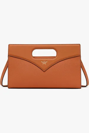 MCM Diamond Tote in Embossed Leather