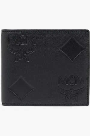 MCM Aren Bifold Wallet in Maxi Monogram Leather
