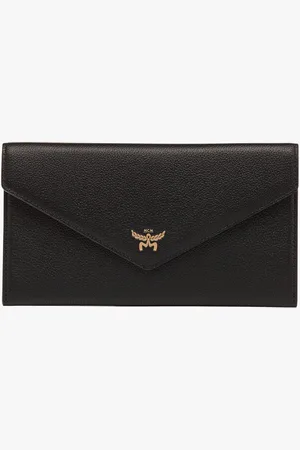 MCM Himmel Continental Pouch in Embossed Leather