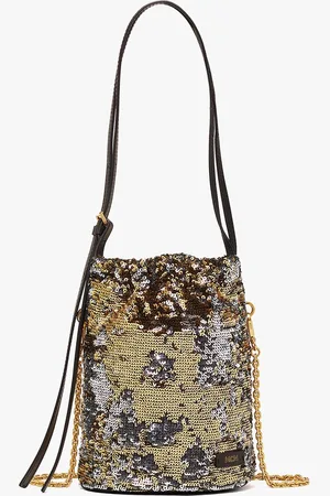 MCM Himmel Sequin Drawstring Bag