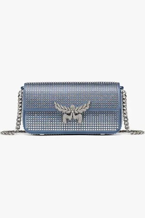 MCM Himmel Shoulder Bag in Crystal Satin