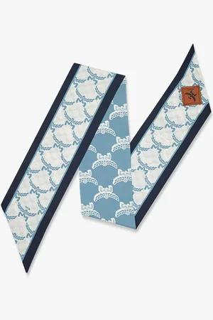 MCM Lauretos Jacquard Petite Scarf in Organic Silk