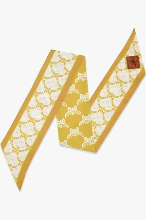 MCM Lauretos Jacquard Petite Scarf in Organic Silk