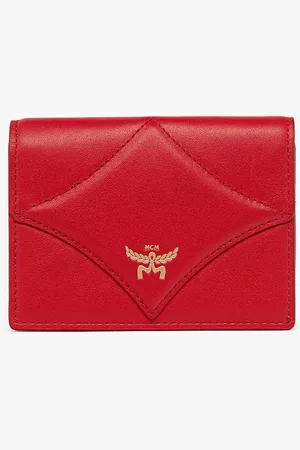 MCM Diamond Wallet in Calf Leather