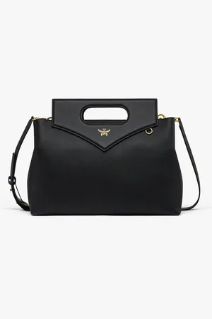 MCM Soft Diamond Tote in Embossed Leather