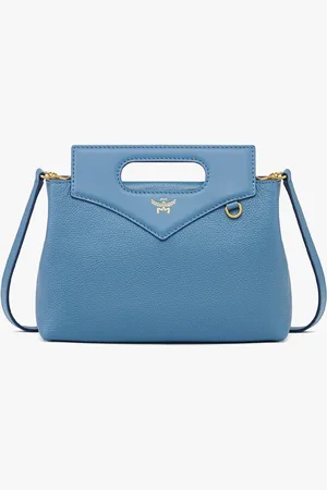 MCM Soft Diamond Tote in Embossed Leather