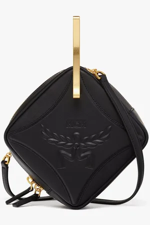 MCM Diamond Logo Crossbody in Calf Leather