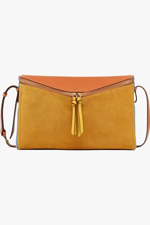 MCM Diamant 3D Shoulder Bag in Suede and Calf Leather