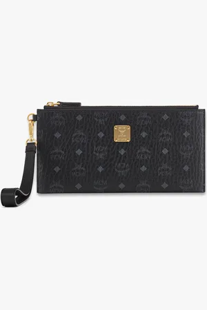 MCM Aren Wristlet Pouch in Visetos