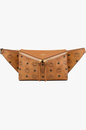 MCM Diamond 3D Belt Bag in Visetos Leather Mix