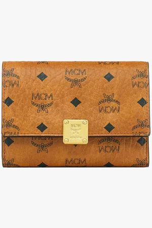 MCM Aren Trifold Wallet in Visetos