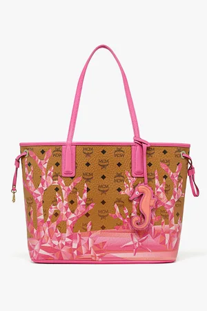MCM Liz Shopper in Cubic Coral Visetos