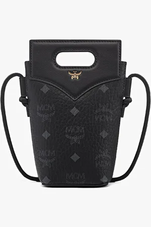 MCM Diamond Crossbody Pouch in Visetos Leather Mix
