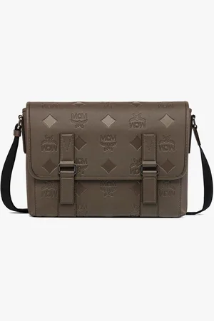 MCM Aren Messenger in Maxi Monogram Leather