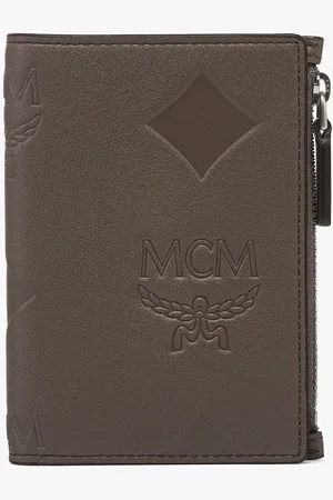 MCM Aren Snap Wallet in Maxi Monogram Leather