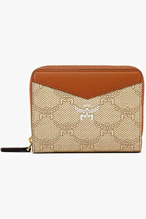 MCM Himmel Zip-Around Wallet in Lauretos