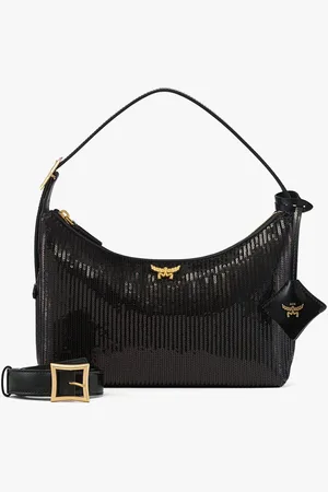 MCM Aren Hobo in Sequin Lamb Leather