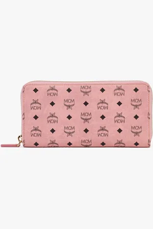 MCM Aren Zip Around Wallet in Visetos