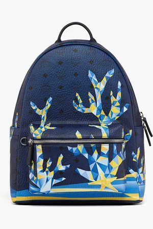 MCM Stark Backpack in Cubic Coral Visetos