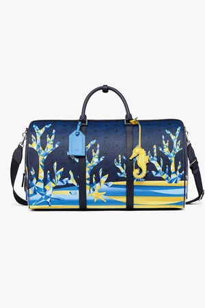 MCM Ottomar Weekender Bag in Cubic Coral Visetos