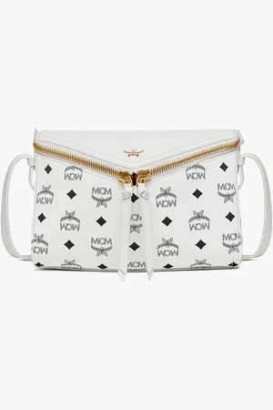 MCM Diamant 3D Shoulder Bag in Visetos Leather Mix