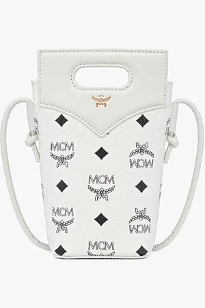 MCM Diamond Crossbody Pouch in Visetos Leather Mix