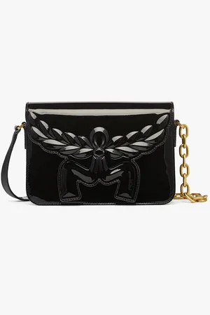 MCM Himmel Laurel Crossbody in Patent Leather