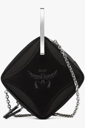 MCM Diamond Logo Crossbody in Silk Satin Nylon