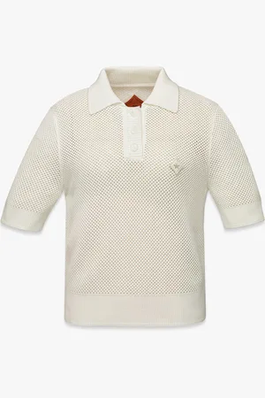 MCM Mesh Knit Cropped Polo