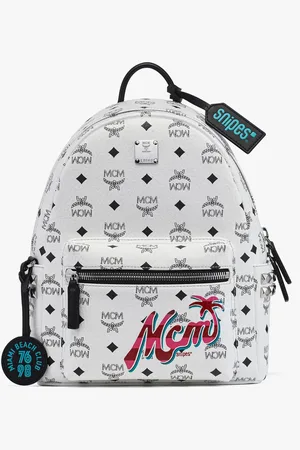 MCM X SNIPES Stark Side Studs Backpack in Visetos