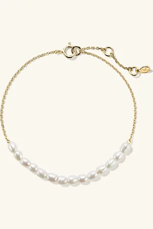 Mejuri Tiny Pearl Bracelet