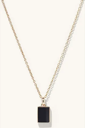 Mejuri Onyx Pendant Necklace