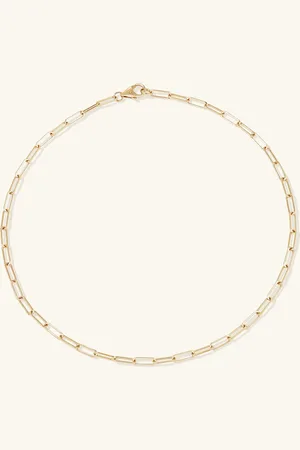 Mejuri Boyfriend Bold Chain Anklet