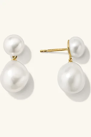 Mejuri Bold Pearl Drop Earrings