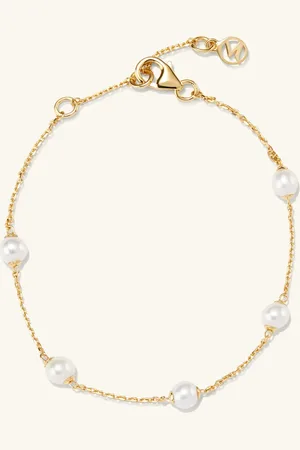 Mejuri Mini Pearl Satellite Bracelet