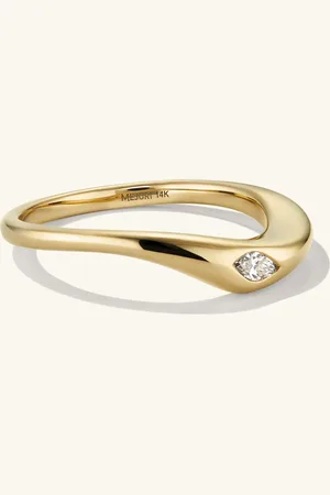 Mejuri Organic Dôme Thin Marquise Cut Nesting Ring