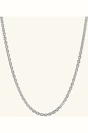 Mejuri Trace Rectangle Chain Necklace