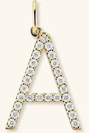 Mejuri Lab Grown Diamond Oversized Letter Charm