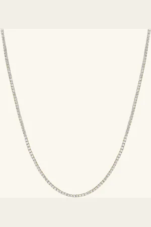 Mejuri Lab Grown Diamond Tennis Necklace 2.5mm