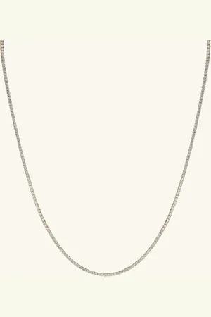 Mejuri Lab Grown Diamond Tennis Necklace 1.8mm