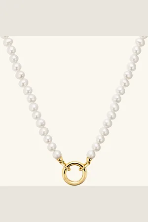 Mejuri Pearl Charm Necklace
