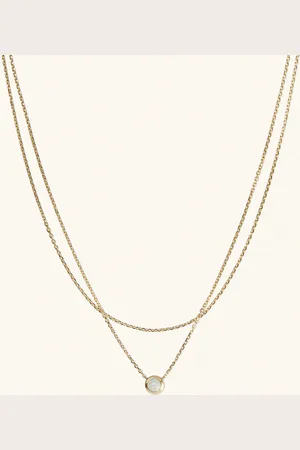 Mejuri Layered Opal Necklace