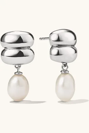 Mejuri Puffy Charlotte Pearl Drop Earring