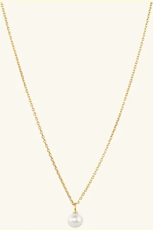 Mejuri Mini Pearl Pendant Necklace