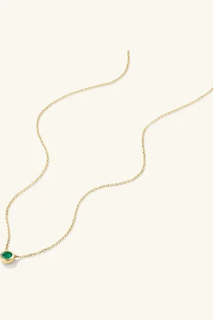 Mejuri Large Gemstone Necklace