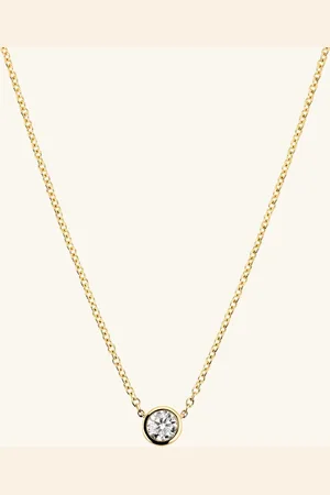 Mejuri Bezel Lab Grown Diamond Necklace 0.5 ct