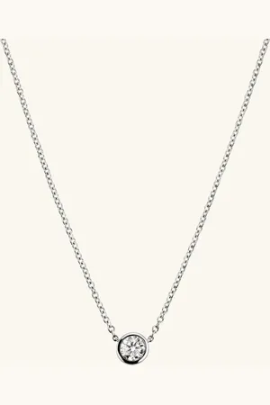 Mejuri Bezel Lab Grown Diamond Necklace 0.5 ct