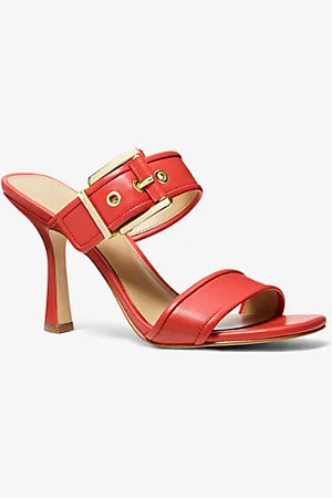 Michael Kors Shoes Woman Sandals with Heel 40S9CBHA1A Cambria, Powder, Size  7.0 : Amazon.in: Shoes & Handbags