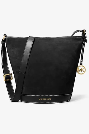 Michael Kors outlet suede bucket bag